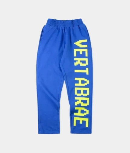 Vertabrae Logo Sweatpants Blue Yellow (2)