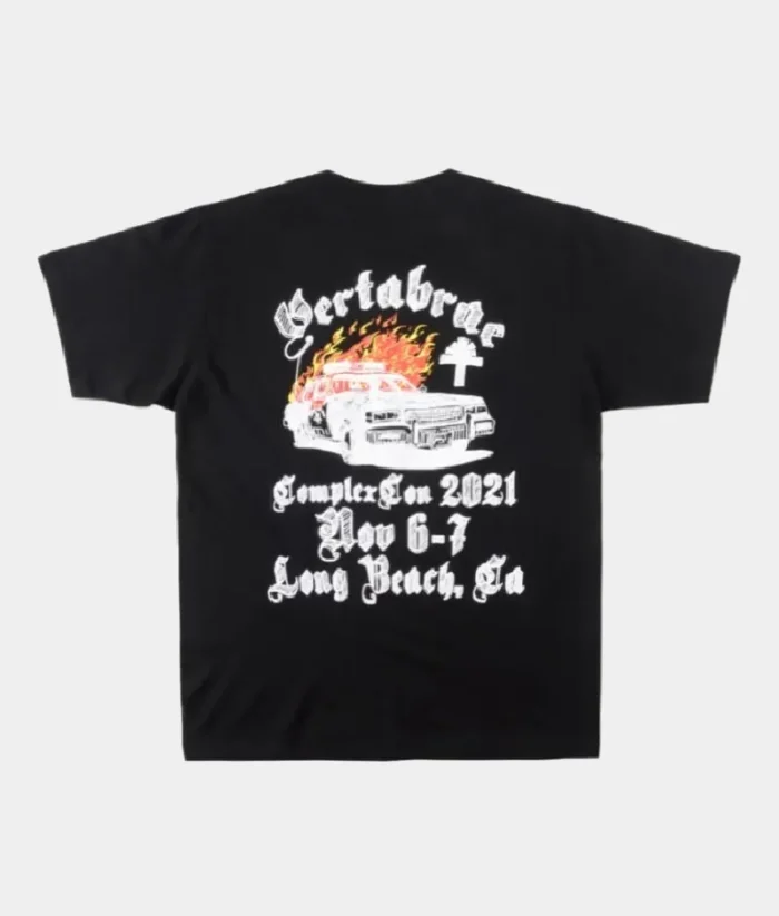 Vertabrae Nothing Without it Fire T Shirt Black (1)